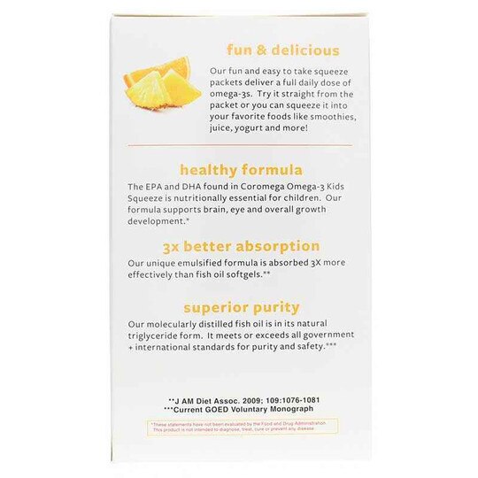 Kids Omega-3 Tropical Squeeze + D, COM